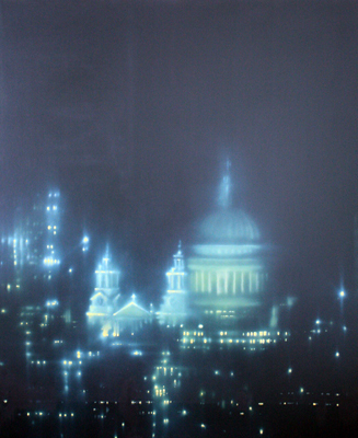 Jenny Pockley, Green &amp; Gold St. Pauls. Courtesy Sarah Myerscough.
