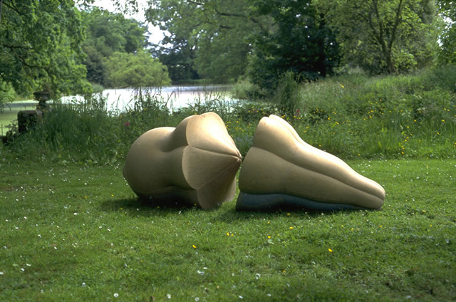Peter Randall-Page "Parting Company II" 1996 Golden limestone