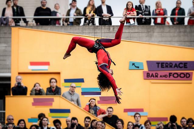 Speed Angels happened outside the National Theatre / photo by Dave Pearce