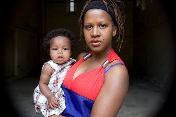 Judith Craig Morency-Nalus &amp; Afrykah-Amaya Morency-Nalus from Haiti, by Dennis Morris (courtesy of The Photographers' Gallery, London)