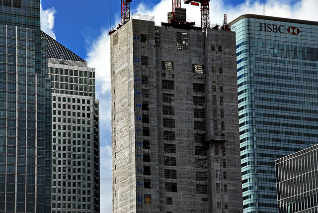 Canary Wharf Construction, by Richwat2011