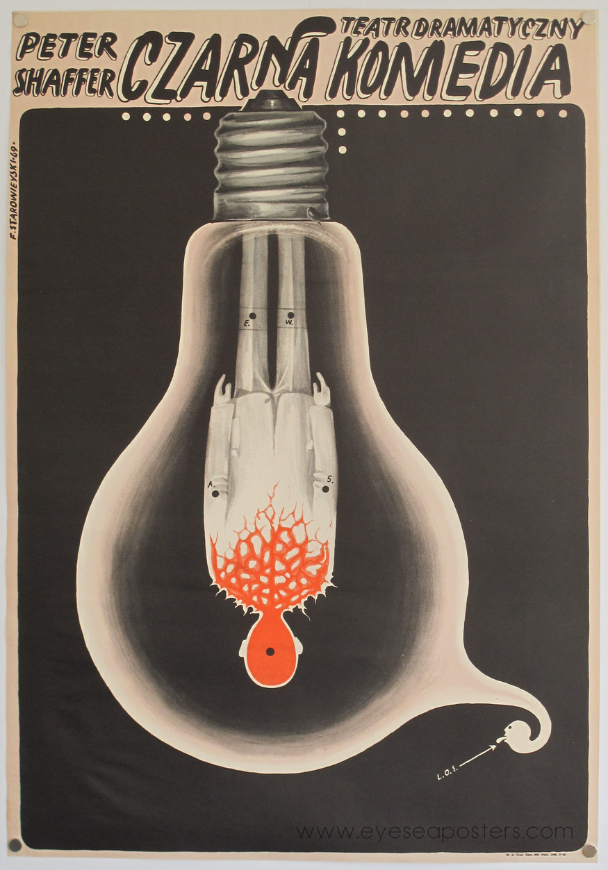 'Czarna Komedia (Black Comedy)' by Franciszek Starowieyski 1969. Courtesy Eye Sea Posters