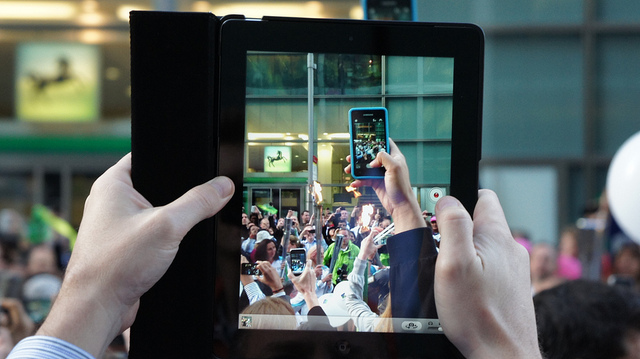 Technology ho, at Canary Wharf / photo by James Mitchell