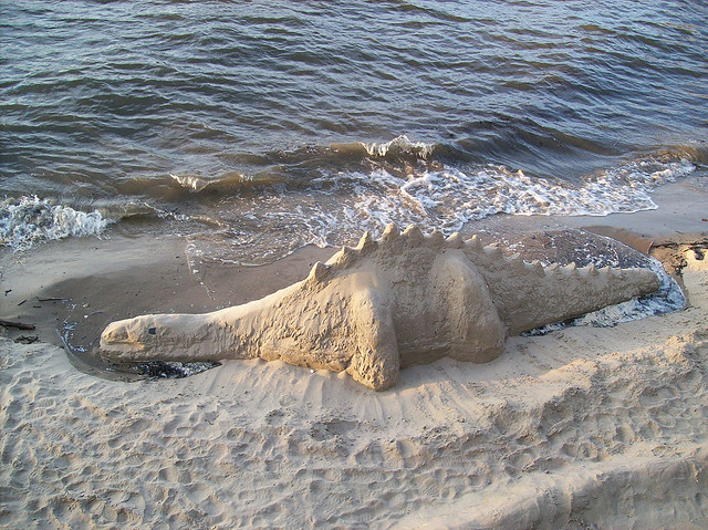 The Thames stegosaurus.