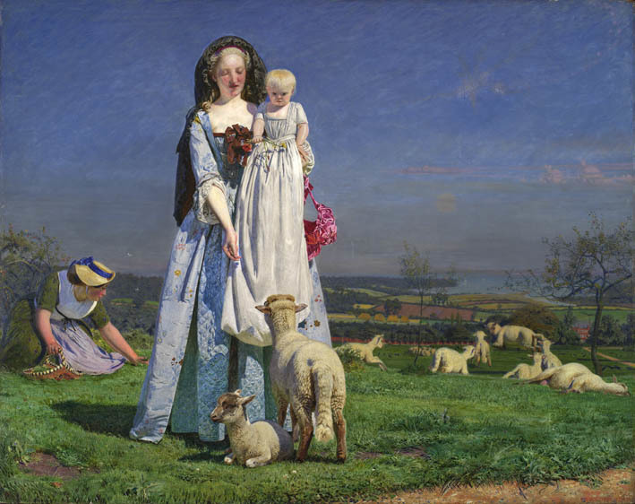 Ford Madox Brown, The Pretty Baa-Lambs 1851-9. Birmingham Museums and Art Gallery, purchased 1956