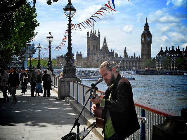 Sunny day on the South Bank, byFatTaff