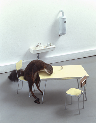 Maurizio Cattelan Bidibidobidiboo 1996. Courtesy Collezione Sandretto Re Rebaudengo