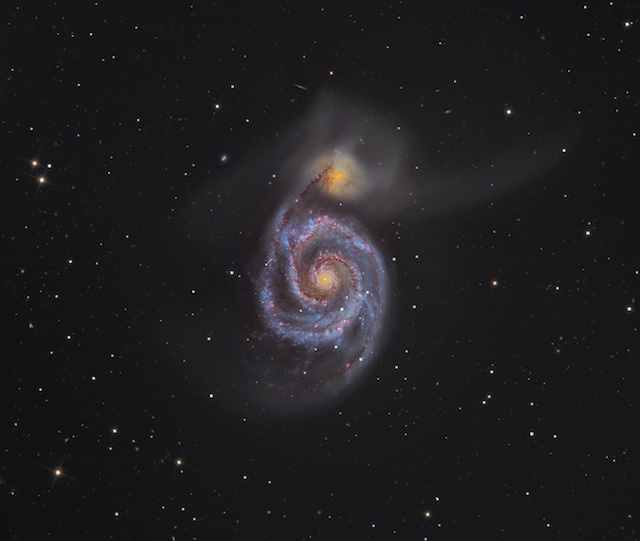 Martin Pugh (Australia), M51 - The Whirlpool Galaxy, overall winner.