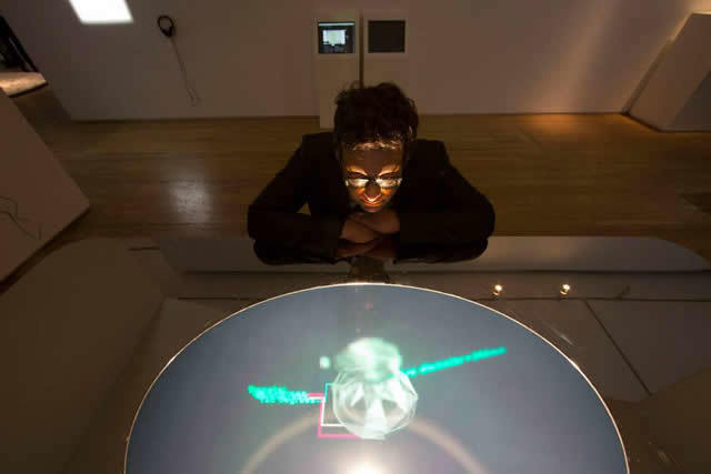 Marcus Tremonto with his work "HOLO Centre Table" Photo © David Levene