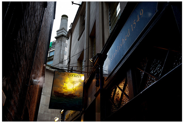 Old fashioned back-street pub sign, by bellybutton girl