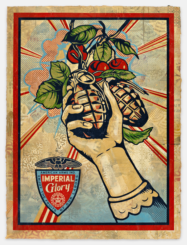 Shepard Fairey, Imperial Glory. Image courtesy of the artist.