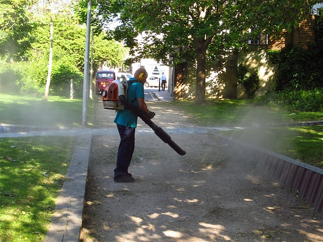 Leaf blower in Borough by psyxjaw