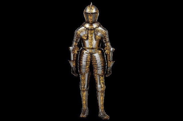 Teenage kicks: this armour is barely 5ft tall. Prince Henry's Armour, from circa 1608