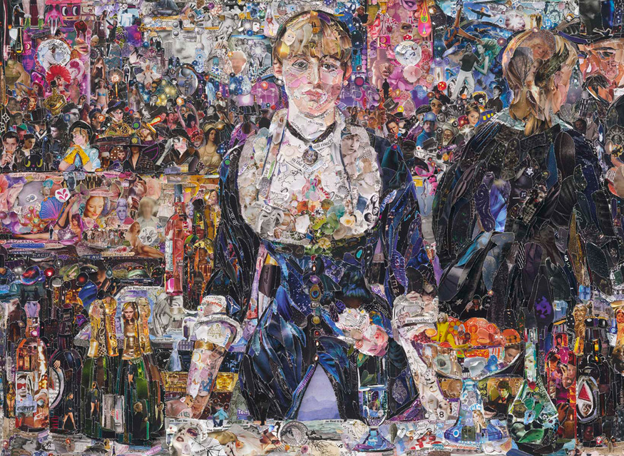 PAD: Vik Muniz - A bar at the Folies-Bergere, after Edouard Manet, Courtesy Ben Brown Fine Arts 