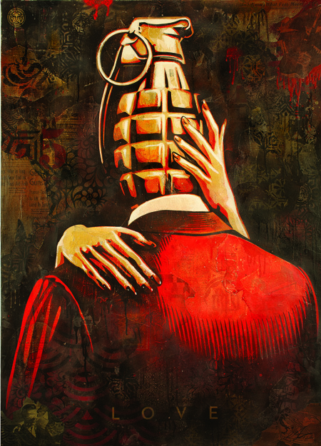 Shepard Fairey, Love. Courtesy of the artist.