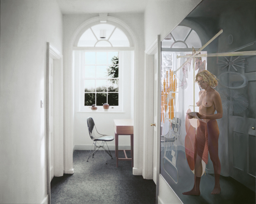 oil on cibachrome on canvas  102 x 127 cm