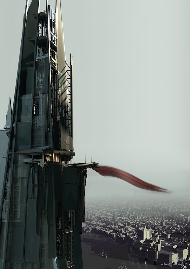 The Shard is given an exclusive "Dishonored" makeover to mark tomorrow's UK launch of the video game"