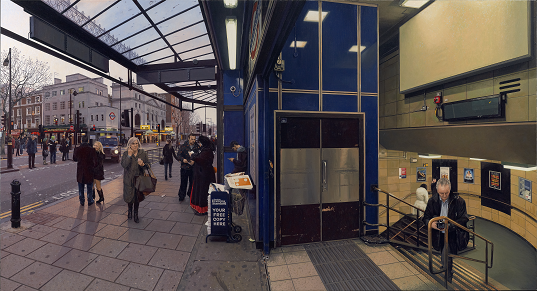Clive Head, Leicester Square, 2010. Image courtesy of Marlborough Fine Art (Previous work, not in current exhibition)