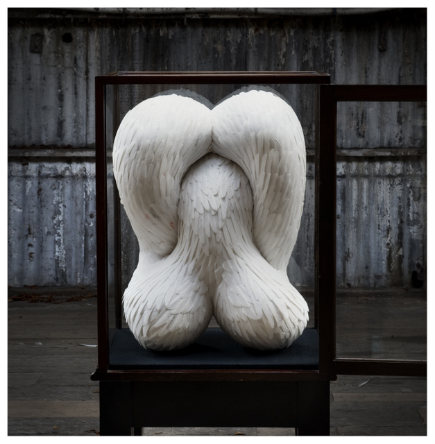 Kate MccGwire, Cleave (detail). Image courtesy All Visual Arts. 
