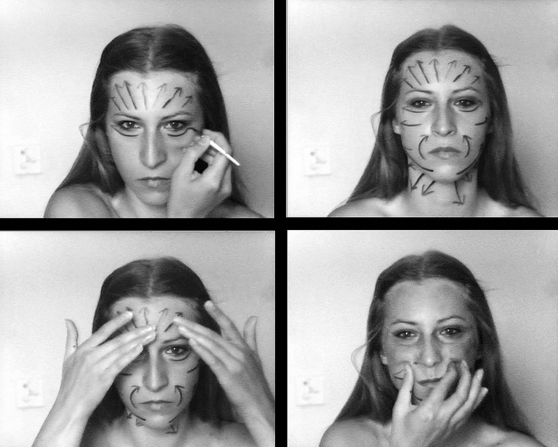 Sanja Iveković, Instructions No.1, 1976, still from video, black &amp; white, sound, 6'3''. Image courtesy of the artist.