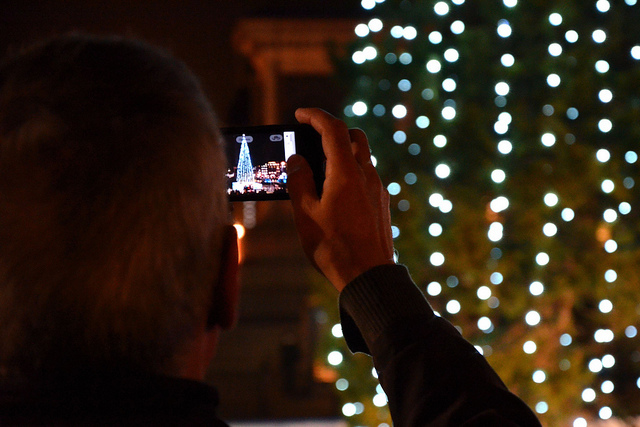 Trafalgar Square Christmas tree by Adam Lister