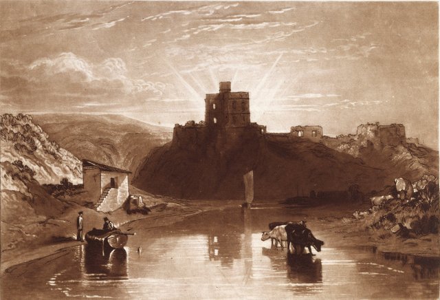 PL001030
 J.M.W. Turner, R.A.
 Norham Castle on the Tweed
 1 January 1816
 Etching and mezzotint
 17.80 x 26.0 cm
 Photo credit: ÃÂ© Royal Academy of Arts, London
 