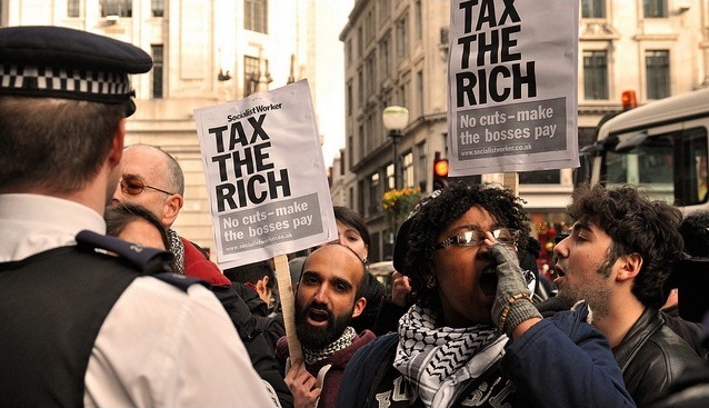 UK Uncut Starbucks protest 8/12/12