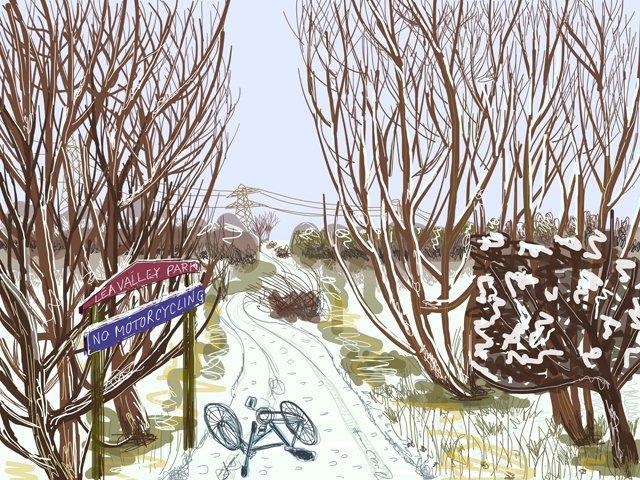 Tottenham Marshes in winter