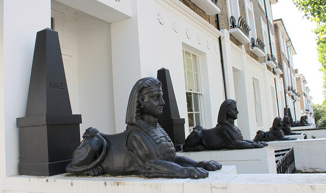 Islington Sphinxes and Obelisks on Richmond Avenue by curry15