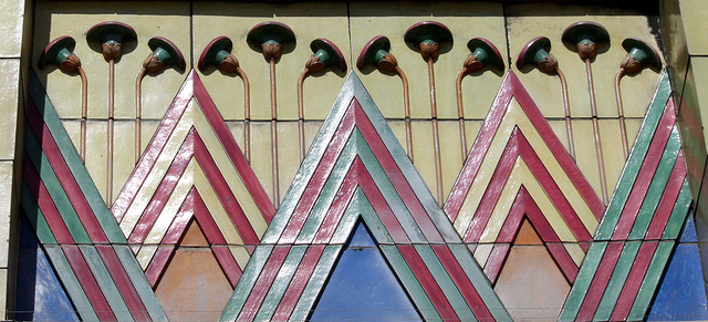 Detail of Faience Decoration: Carlton Cinema Essex Road by curry15