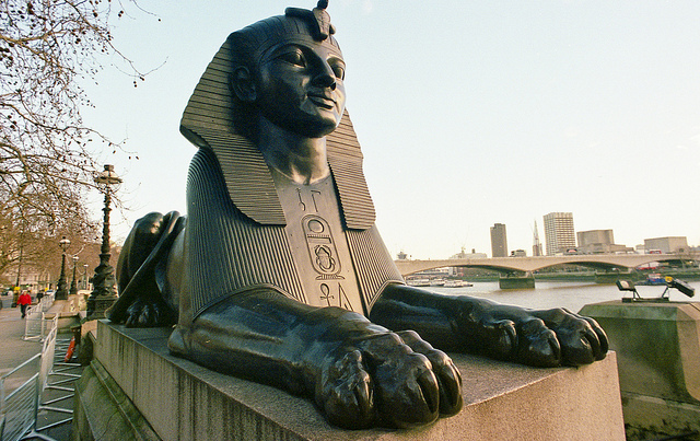 Embankment Sphinx by Martin de Kauwe