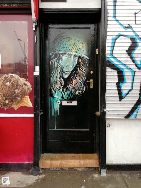 Alice Pasquini's piece on Commercial Road.