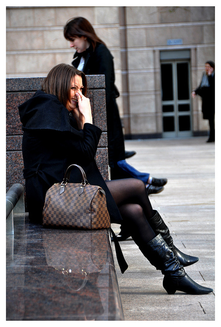 Brown handbag (knock off designer?) by Bob the Binman