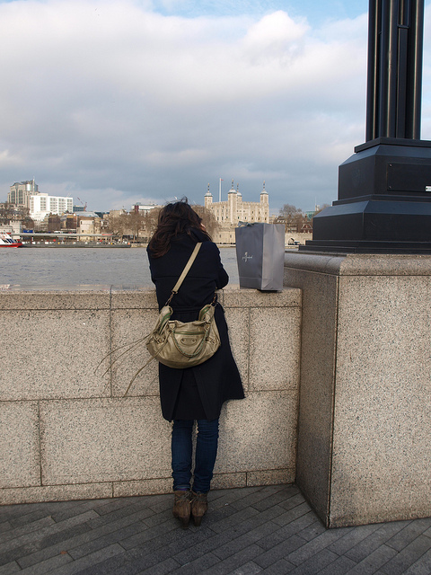 Green handbag by Past London