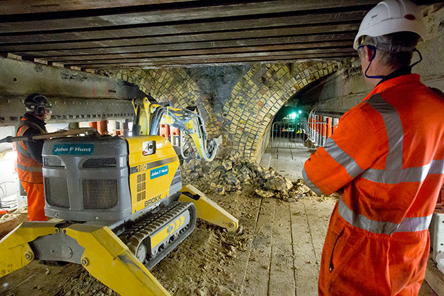The Connaught tunnels in Silvertown were originally built in the 19th century. Closed since 2007, they are being integrated into the Crossrail route.