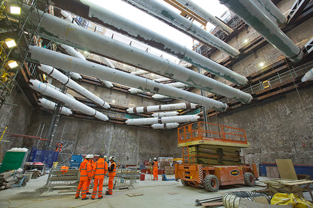 One day this will be the ticket hall at Dean Street, Soho for Tottenham Court Road station.
