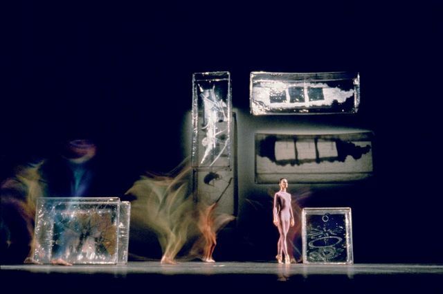 Merce Cunningham Walkaround Time, 1968 Choreography: Merce Cunningham and stage set and costumes: Jasper Johns © 1972 by James Klosty