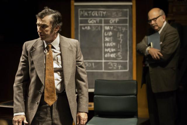 Phil Daniels as Bob Mellish, Vincent Franklin as Michael Cocks / photo by Johan Persson