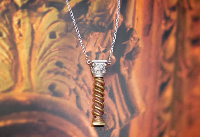 A Barley Twist Pendant by Lucie Gledhill