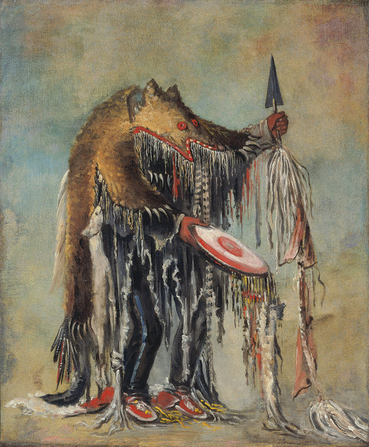Medicine Man, Performing his Mysteries over a Dying Man Blackfoot/Siksika, by George Catlin, 1832. Copyright: Smithsonian American Art Museum
