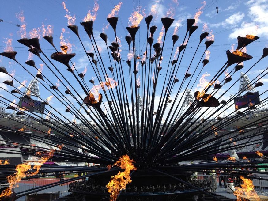 Olympic Cauldron Designed by Heatherwick Studio. Image courtesy Design Museum