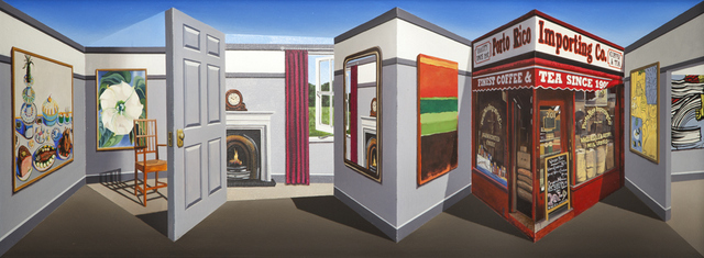Tea Room © Patrick Hughes, courtesy Flowers Gallery, London