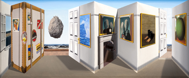 Baggage © Patrick Hughes, courtesy Flowers Gallery, London