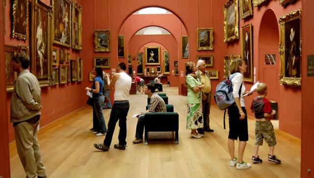 A busy day in the gallery's enfilade. Photo courtesy of Dulwich Picture Gallery