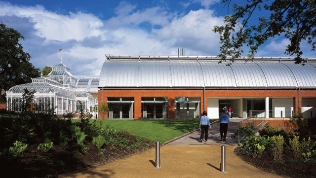 The landscaped approach to the Horniman Museum. Photo courtesy of the Horniman Museum and Gardens