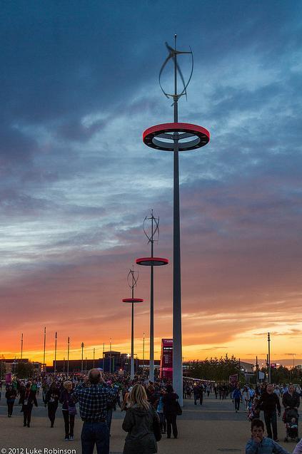 Turbines in the Olympic Park / photo by Luke Robinson