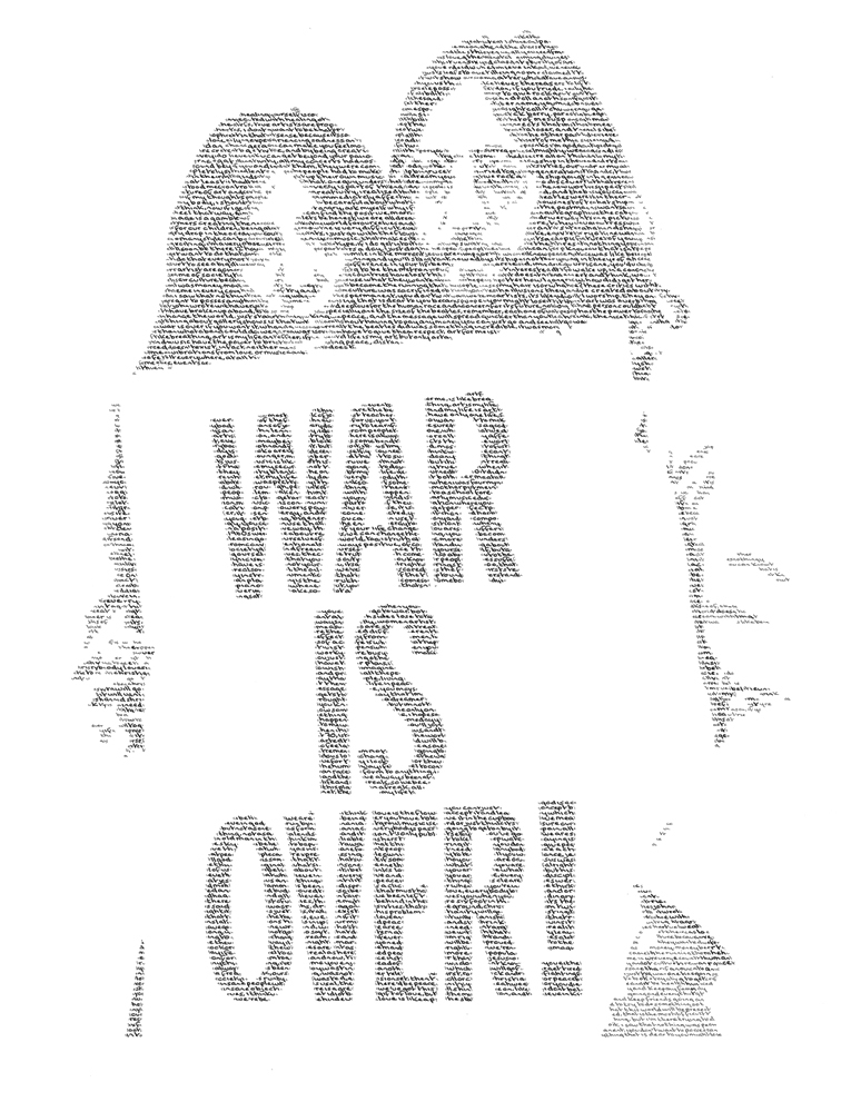 Annemarie Wright, John &amp; Yoko - If you want it. Image courtesy of the artist