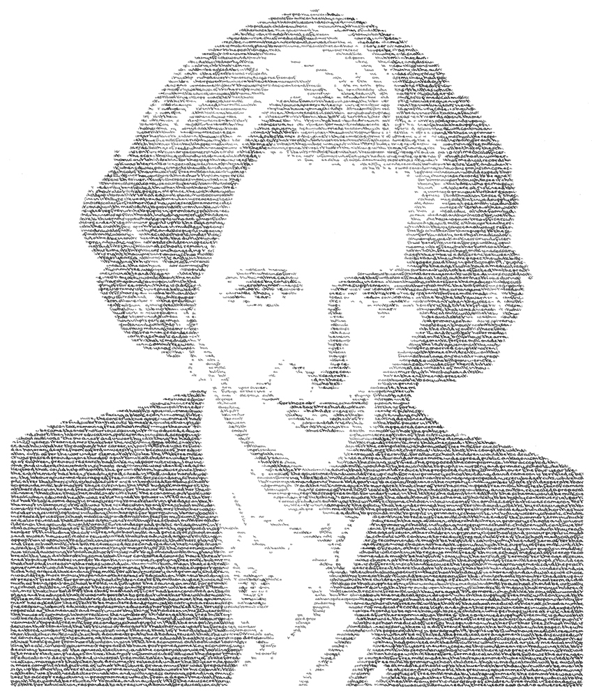 Annemarie Wright, Margaret Thatcher - the iron Lady. Image courtesy of the artist