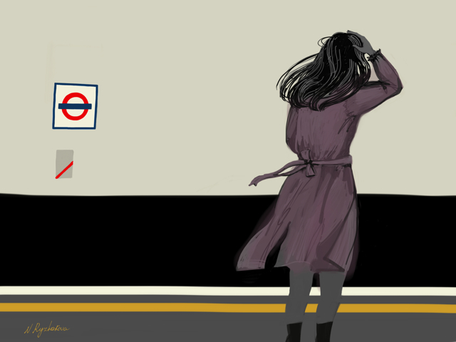 Wind on the tube.