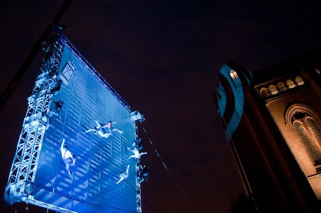 As The World Tipped by Wired Aerial Theatre (photo Mark McNulty)